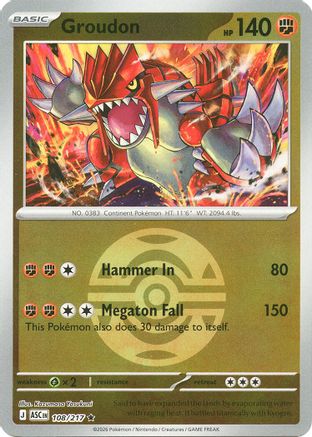 ME: Ascended Heroes Groudon (Dusk Ball) #108