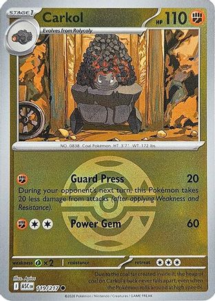 ME: Ascended Heroes Carkol (Dusk Ball) #119