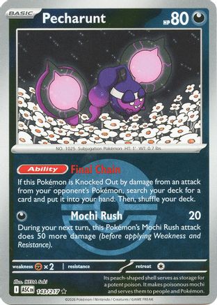 ME: Ascended Heroes Pecharunt (Poke Ball) #143