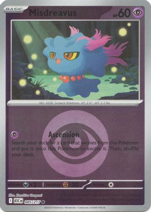 ME: Ascended Heroes Misdreavus - 085/217 (Energy Symbol Pattern) #085