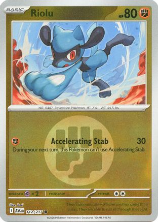 ME: Ascended Heroes Riolu (Energy Symbol Pattern) #112