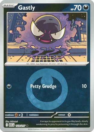 ME: Ascended Heroes Gastly (Energy Symbol Pattern) #123