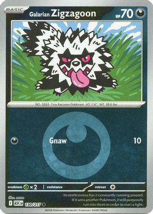 ME: Ascended Heroes Galarian Zigzagoon (Energy Symbol Pattern) #130