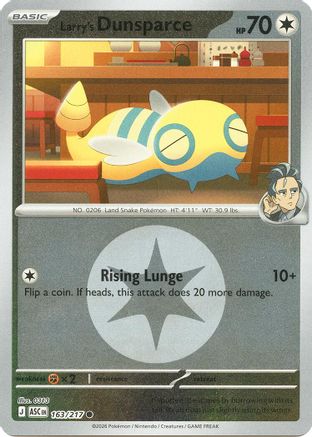ME: Ascended Heroes Larry's Dunsparce (Energy Symbol Pattern) #163