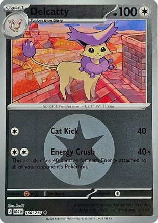 ME: Ascended Heroes Delcatty (Energy Symbol Pattern) #166