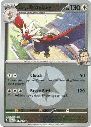 ME: Ascended Heroes Larry's Braviary (Energy Symbol Pattern) #174