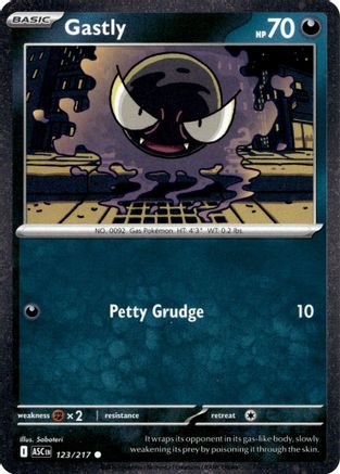 Miscellaneous Cards & Products Gastly - 123/217 (Cosmos Holo) #123
