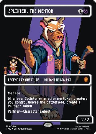 Splinter, the Mentor (0089) (Borderless) (Surge Foil)