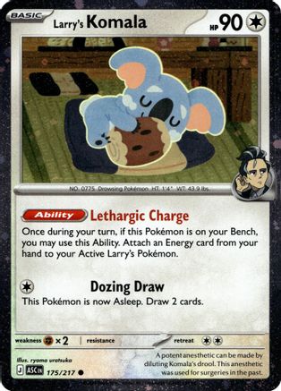 Miscellaneous Cards & Products Larry's Komala - 175/217 (Cosmo Holo) #175