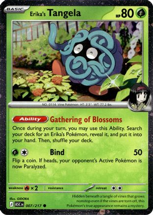 Miscellaneous Cards & Products Erika's Tangela - 007/217 (Cosmo Holo) #007