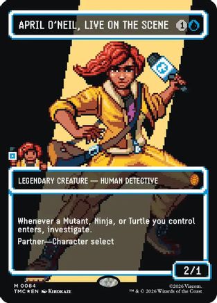 April O'Neil, Live on the Scene (Borderless) (Surge Foil)