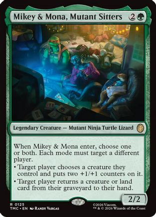 Commander: Teenage Mutant Ninja Turtles Mikey & Mona, Mutant Sitters #125