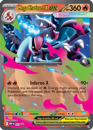 Mega Charizard X ex 29 MEP Black Star Promos Pokémon card