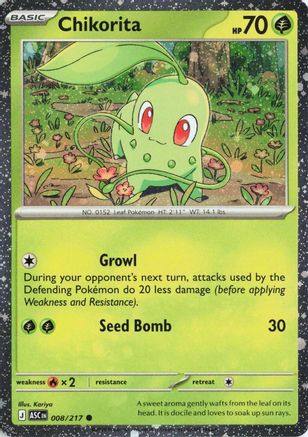 Miscellaneous Cards & Products Chikorita (Cosmos Holo) #008