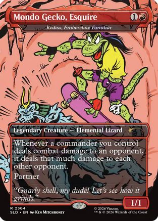 Mondo Gecko, Esquire - Kediss, Emberclaw Familiar
