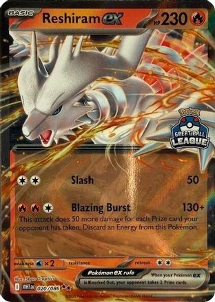 League & Championship Cards Reshiram ex (Great Ball League) #020