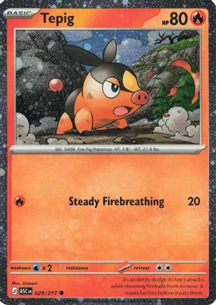 Miscellaneous Cards & Products Tepig - 029/217 (Cosmos Holo) #029