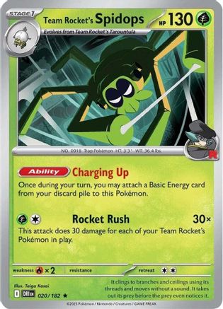 Deck Exclusives Team Rocket's Spidops #020
