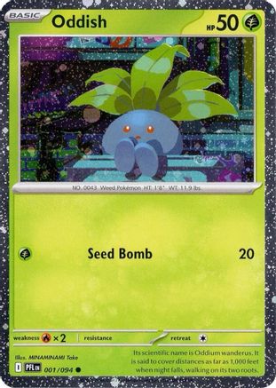 Miscellaneous Cards & Products Oddish (Cosmos Holo) #001