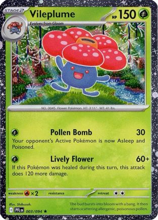 Miscellaneous Cards & Products Vileplume (Cosmos Holo) #003