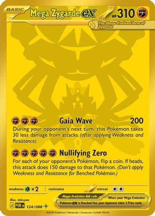 Mega Zygarde ex - 124/088