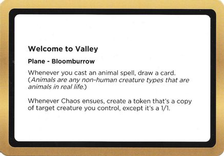 Welcome to Valley (Black Lotus Unknown Planechase)