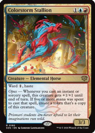 Secrets of Strixhaven Colorstorm Stallion #180