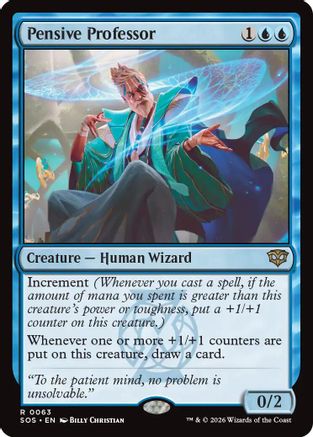 Secrets of Strixhaven Pensive Professor #63