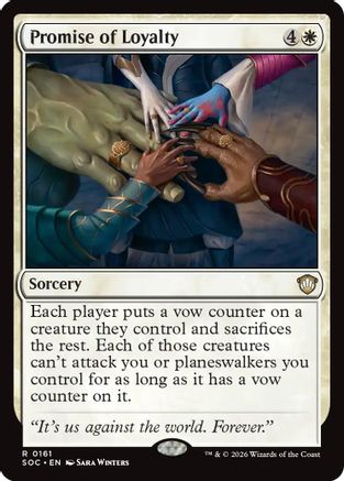 Commander: Secrets of Strixhaven Promise of Loyalty #161