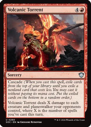 Commander: Secrets of Strixhaven Volcanic Torrent #260
