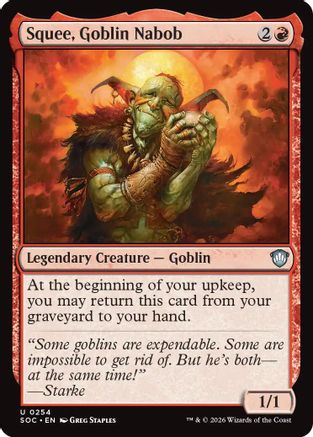 Commander: Secrets of Strixhaven Squee, Goblin Nabob #254