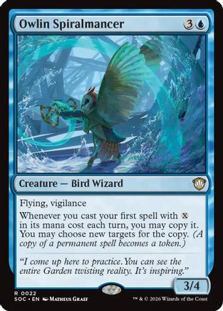 Commander: Secrets of Strixhaven Owlin Spiralmancer #22