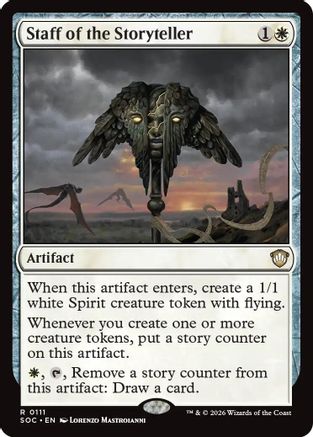 Commander: Secrets of Strixhaven Staff of the Storyteller #111