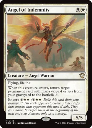 Commander: Secrets of Strixhaven Angel of Indemnity #133