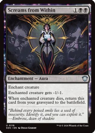 Commander: Secrets of Strixhaven Screams from Within #119