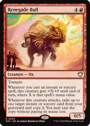Commander: Secrets of Strixhaven Renegade Bull #36