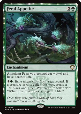 Commander: Secrets of Strixhaven Feral Appetite #38