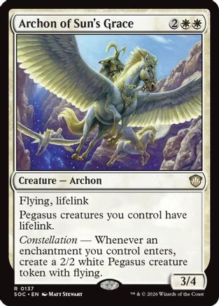 Commander: Secrets of Strixhaven Archon of Sun's Grace #137