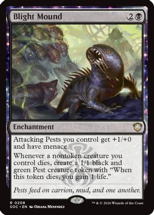 Commander: Secrets of Strixhaven Blight Mound #208