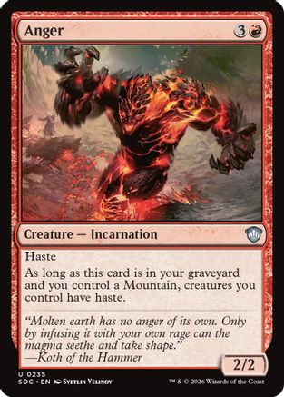 Commander: Secrets of Strixhaven Anger #235