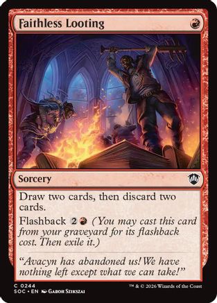 Commander: Secrets of Strixhaven Faithless Looting #244