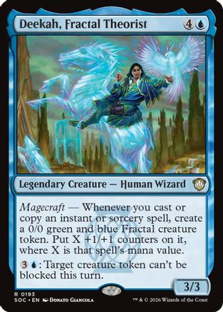 Commander: Secrets of Strixhaven Deekah, Fractal Theorist #193