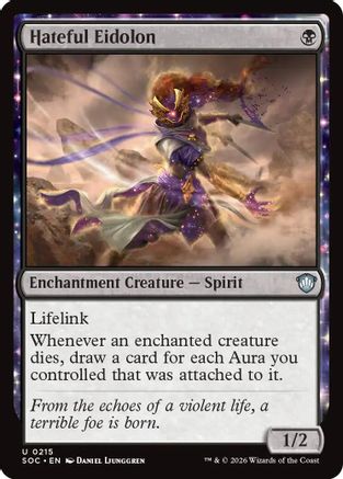 Commander: Secrets of Strixhaven Hateful Eidolon #215