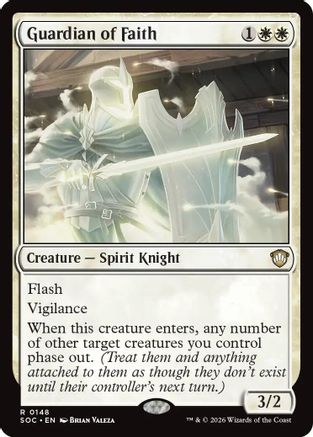 Commander: Secrets of Strixhaven Guardian of Faith #148