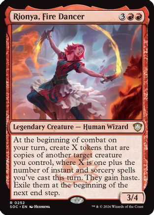 Commander: Secrets of Strixhaven Rionya, Fire Dancer #252