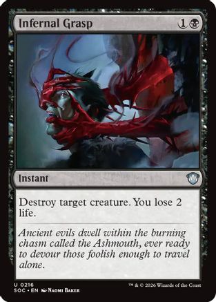 Commander: Secrets of Strixhaven Infernal Grasp #216