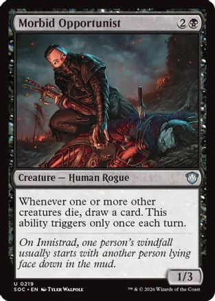 Commander: Secrets of Strixhaven Morbid Opportunist #219