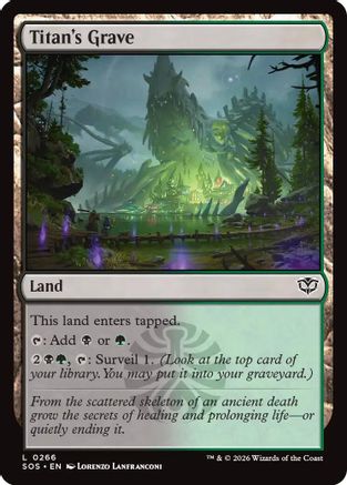 Secrets of Strixhaven Titan's Grave #266