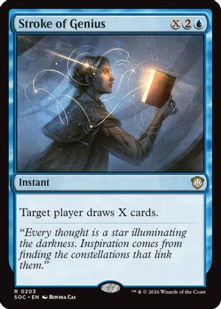 Commander: Secrets of Strixhaven Stroke of Genius #203