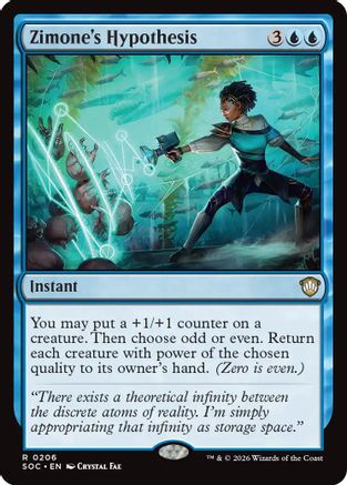 Commander: Secrets of Strixhaven Zimone's Hypothesis #206